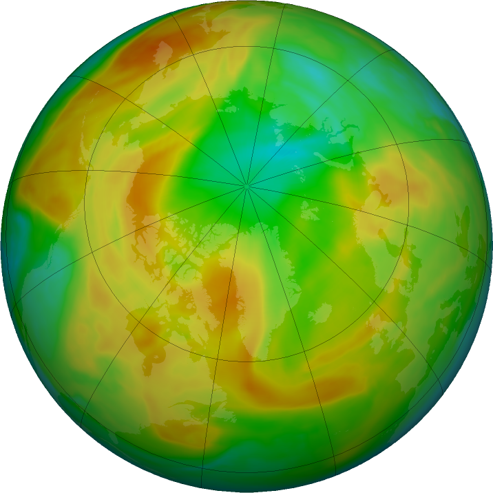 Arctic ozone map for 28 April 2020